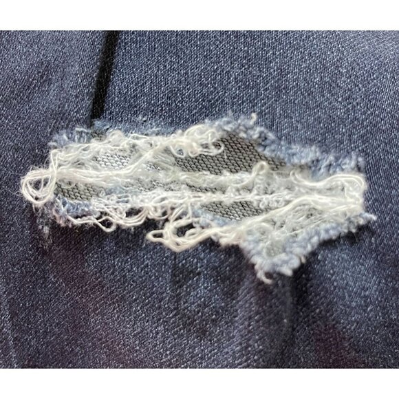 American Eagle Hi-Rise Jegging Dark Wash Raw Hem Size 0 - Picture 4 of 10